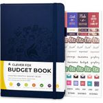 Clever Fox Budget Book – Financial Planner Organizer & Expense Tracker. Money Planner Account Notebook for Monthly Budgeting. Compact (Dark Blue)