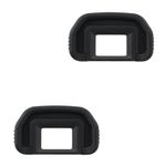 2 Pack Camera Eyecup Viewfinder Protector Eyepiece Compatible for Canon EOS 80D 90D 70D 60D 77D 6D 6D Mark II 5D 5D Mark II 50D 40D 30D 20D 20Da 10D 60Da A2 A2E D30 D60 Replaces EB