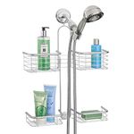 iDesign Forma XL Handheld Hose Hanging Shower Organizer, 23.62" x 16.99" x 4.83", Chrome