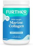 Further Food Unflavored Marine Collagen Peptides Powder, Wild Caught, Sustainable, Type 1, 2 & 3 Collagen, Gut + Joint Support, Hair, Skin, Nails, Sugar-Free 5.93 oz