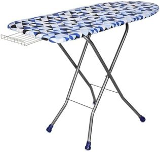 Wyson Wooden Folding Ironing Board/Table with Iron Holder, Adjustable & Compact Design (122x47cm), Space-Saving Premium Build (Color May Vary)