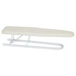 Household Essentials Basic Sleeve Mini Ironing Board | Natural Cover and White Finish | 4.5" x 20" Ironing Surface