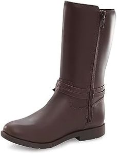 Stride Rite Unisex-Child Jess Fashion Boot, Brown, 8 Wide Little Kid