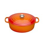 Le Creuset Signature Enamelled Cast Iron Oval Casserole Dish With Lid, 27 cm, 4.1 Litre, Volcanic,21178270902430