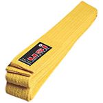 USI Karate Belt Martial Arts Waist Belt Coloured 240cm - 280cm Variant Colors (Yellow, 240cm)