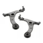 AutoShack Front Lower Control Arms with Bushings Pair 2 Replacement for 2000-2005 Toyota Celica 2003-2013 Corolla 2003-2012 2013 2014 Matrix 2003-2007 2008 Pontiac Vibe 1.8L 2.4L AWD FWD CAK654-655