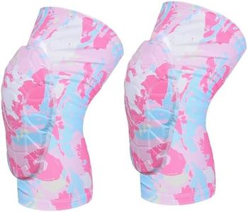 TUOYR Knee Pads Football Compression Padded Leg Sleeve Knee Protection Pads For Basketball Baseball Volleyball Cycling Wrestling - Adult & Youth Size (Pastel Pink 1 Pair)