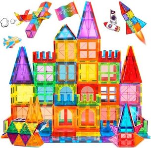 AQXONG 70 Pcs Giocattoli da Costruzione Magnetici Colore Blocchi Magnetici Giocattoli Educativi da Costruzione Giocattoli da Costruzione Regalo Perfetto per Bambini Adatto per Ragazzi e Ragazze 3+