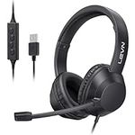 LEVN Headset with Mic, USB Headset 