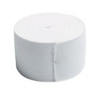 2-inch White Knit ELASTIC Spool Wide Heavy Stretch Elastic Band,5 Yards