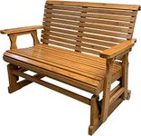 Wooden Patio Glider with High Roll 