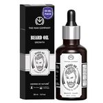 The Man Company 100% Natural Beard Oil - 50 ml with Almond & Thyme for Faster, Thicker & Longer Beard | Best Beard Growth Oil for Man, Nourishes & Strengthens Uneven Patchy Beard