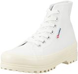 SUPERGA Women's 2341 Alpina Gum Oxford Flat, White Shiny Offwhite, 6.5 UK