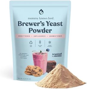 Mommy Knows Best Brewers Yeast Powder for Lactation Brewer's Yeast for Breastfeeding Mothers - Mild Nutty Flavored Unsweetened and Debittered - 2 lb