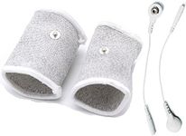 TCFAFA E-stim Adjustable Fabric Silver Thread Conductive Loop Accessories for Tens Stim Finger Massager Accessories