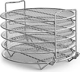 Dehydrator Rack Accessories Compatible with Ninja Foodi Pressure Cooker and Air Fryer 6.5 and 8 Quart, Instant Pot Air Fryer 8 Qt ,Stainless Steel Stand