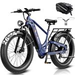 Jasion Thunder Pro Electric Bike,2000W Peak Ebikes for Adults,26''Fat Tire Best Ebike for Men,90 Miles with 1040Wh Removable Battery,35+MPH Max Speed Bicycles,500LB Capacity