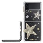 Case-Mate Samsung Galaxy Z Flip 3 Case - 6.7" Sheer Superstar - 10ft Drop Protection with Wireless Charging - Luxury Bling Glitter Case for Galaxy Z Flip 3 - Anti Scratch, Shock Absorbing Materials