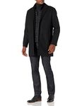 Dockers Men's The Henry Wool Blend Top Coat, black, Small