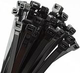 Armpow 18 inch Black Zip Ties Heavy