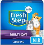 Fresh Step Multi-Cat with Febreze Freshness, Clumping Cat Litter, Scented, 14 Pounds