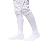 LEONARK Fencing Socks for Epee, Sabre and Foil - 100% Cotton - Protective Fencing Stockings for Child and Adult - for Both Male and Female Fencers (White, XL)