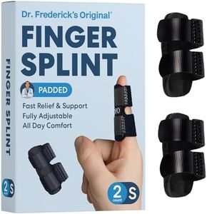 Dr. Frederick's Original Small Trigger Finger Splint - 2ct - Finger Brace for Arthritis, Injury, Sprain - Relieve Trigger Finger Pain - Small Size fits Pinky Fingers