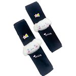 Akutoer Kawaii Car Seat Belt Strap Cover, Cute 2 Pieces Set Anime Seat Strap Neck Protector Car Decorations for Women