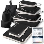 Compression Packing Cubes for Backpack, Travel Packing Cubes for Suitcases Waterproof Suitcase Organiser Bags for Travel Suitcase Luggage Packing Organizer Bags