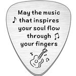 JMIMO Guitar Pick Gifts for Guitarist Musicians Music Lovers Music Teacher Gift Music Student Graduation Gift Christmas Birthday Gifts May The Music That Inspires Your Soul