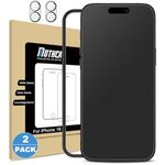 Mothca Matte Screen Protector for iphone 16 Tempered Glass Film, Anti-Glare & Anti-Fingerprint, Case Friendly, Easy Install Bubble Free -Smooth as Silk, 6.1 inch (2 Pack)