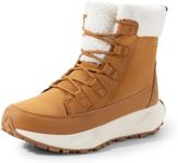 NORTIV 8 Women's Winter Boots Ankle Waterproof Lightweight Snow Sneaker Boots,Size 6.5,TAN,SNSB241W