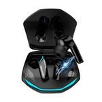 Transformers TF-T10 Wireless Earbuds Bluetooth 5.3 Headphones, Earbuds Noise Cancelling, Energy Saving, IPX5 Waterproof with Mic, Gaming Earbuds 60 Hrs Playtime, for Android/iOS Phone Black