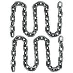 EIDIND Halloween Plastic Chains Props, 2 Pack 6 Feet Plastic Halloween Decoration Chain Costume Prop Prison Plastic Chain for Halloween Party Decoration Cosplay Accessory