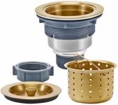 KONE 3-1/2 Inch Brass Sink Drain, D