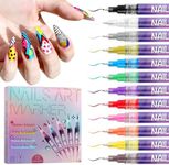 12 Colors Nail Art Pens Set, EBANKU