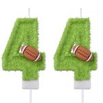 VSHILI 44 Birthday Candles, 44th Cake Candles, Green Happy Birthday Number 44 Candles Cake Topper Decorations for Party Men Women