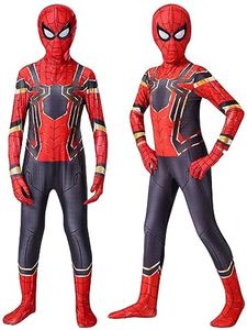 IDOTTA Boys Spider Kids Costume, 3D Style Kids Spandex Spider Bodysuit Jumpsuit With Mask Halloween Cosplay Outfit