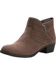 American Rag Womens Abby1 Almond Toe Ankle Fashion, Taupe Perforated, Size 6.0 U US