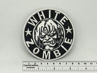 White Zombie Round Patch 8,5cm x 8,5cm / 3,35" x 3,35" (Sew-On)