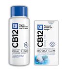 CB12 Fresh Breath Bundle | Alcohol-Free | Original Mint Mouthwash (1x250ml) – 12hr Fresh Breath & Gum (1x10 Pieces) – Instant Freshness | Pack of 2