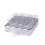 Biologix Drosophila Vials, Polypropylene(PP) Drosophila Culture Vials, Narrow, Tray, 25 x 95mm, Case of 500