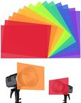 Correction Gel Light Filter, 14 Pack Colored Overlays Transparency Color Film for Photo Studio Light Video Photography Strobe, 7 Assorted Colors(29.7x21cm)