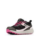 Columbia Youth Trailstorm Unisex Kids Low Rise Trekking And Hiking Shoes, Black x Pink Ice, 3 UK