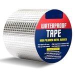 Super Strong Adhesive Aluminium Foil Tape Waterproof Permanent Repair Water Leakage Solution Rubber Suitable for Roof Leak, surface Crack,Window Sill Gap,Boat Sealing, Tank Leak (2 INCH 5 METER)