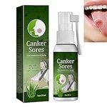 Oral Ulcer Relief Spray,Protect Teeth & Gums,Canker Sore Relief Spray,Oral Ulcer Spray Gum Swelling Pain,Mouth Ulcer Treatment Spray,Mouth Bleeding-Mouth Ulcers,Antiviral Mouth Spray,20ml