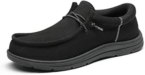 Bruno Marc Men's Arch Support Casual Slip-on Shoes Loafers for Men Non Slip Comfortable Boat Shoes, Black, Size 13, SBLS2302M