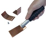 Copper Welding Spoon Welders Helper Welding Tool 3x3 Plate Set, Flat Curved Angle Copper Paddle Backer