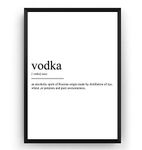 Magic Posters Vodka Definition Print - Dorm Poster Kitchen College Bar Pub Drink Gift Drink Wall Art Quote Typography Home Decor - Frame Not Included