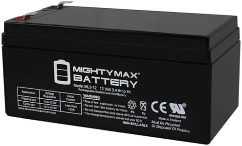 ML3-12 - 12 Volt 3 AH, F1 Terminal, Rechargeable SLA AGM Battery